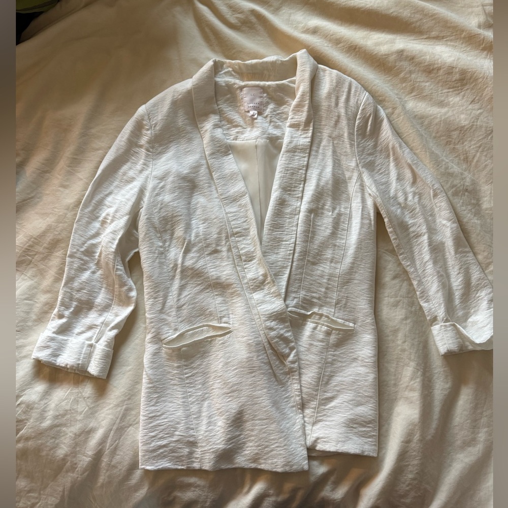 Lauren Conrad white blazer professional jacket small